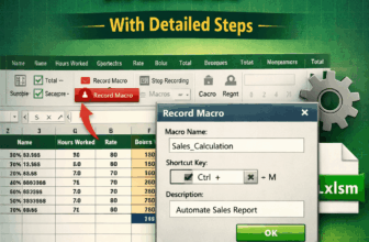 featured image - how to use macro recorder in excel