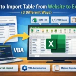 featured image - import table from website to excel