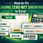 featured image - leading zero not showing in excel