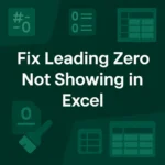 featured image - leading zero not showing in excel