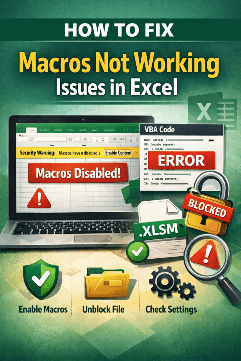 featured image - macros not working in excel