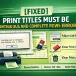 featured image - print titles must be contiguous and complete rows or columns