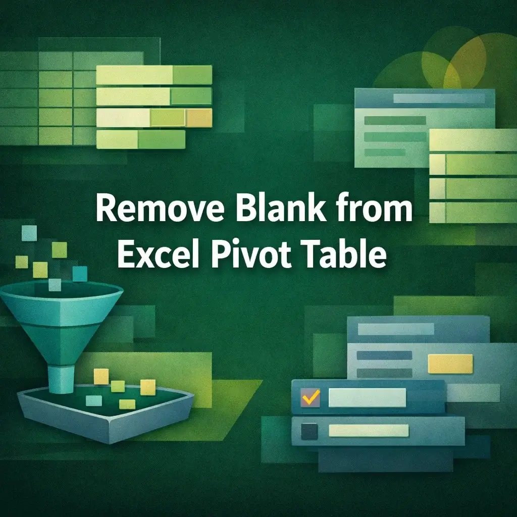 featured image - remove blank from pivot table