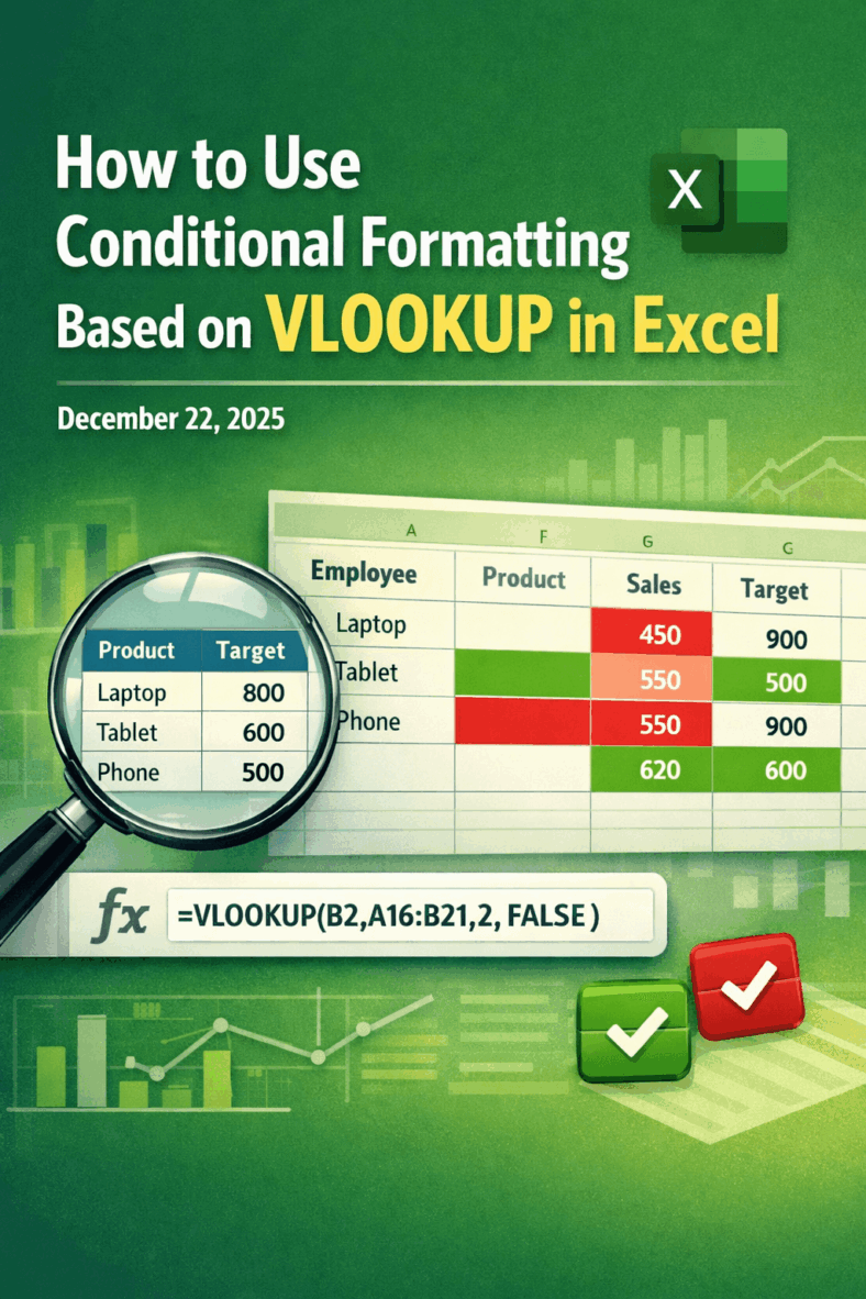featured image - vlookup conditional formatting