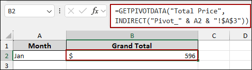 Combining GETPIVOTDATA and INDIRECT Functions to Collect Data from Multiple Pivot Table