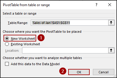Applying GETPIVOTDATA Function to Extract Specific Data from Another Sheet