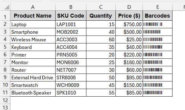 Use a VBA Font Encoder for Advanced Barcodes (Code 128)