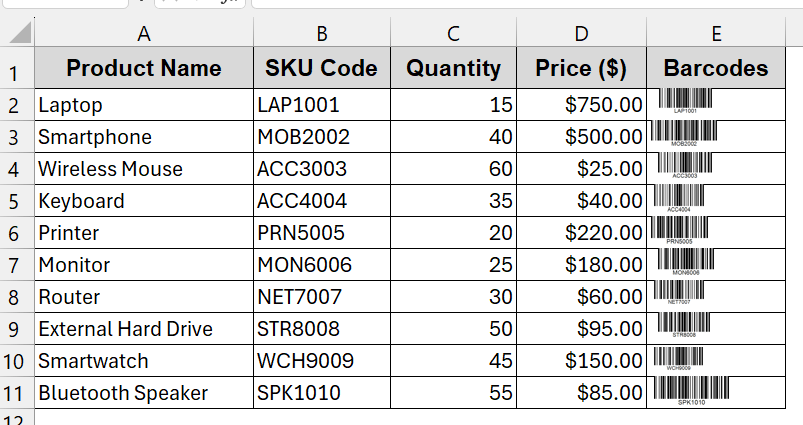 Creating Barcodes with Third-Party Barcode Generators
