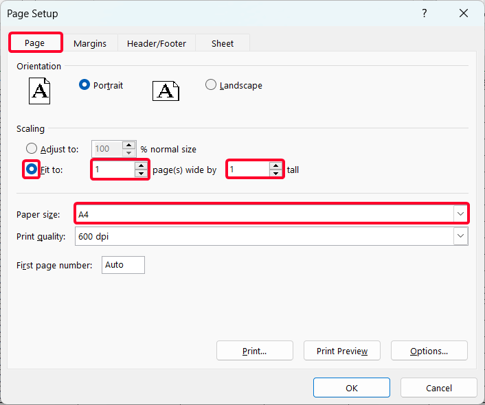 Steps to Make an Excel Spreadsheet Look Like a Page