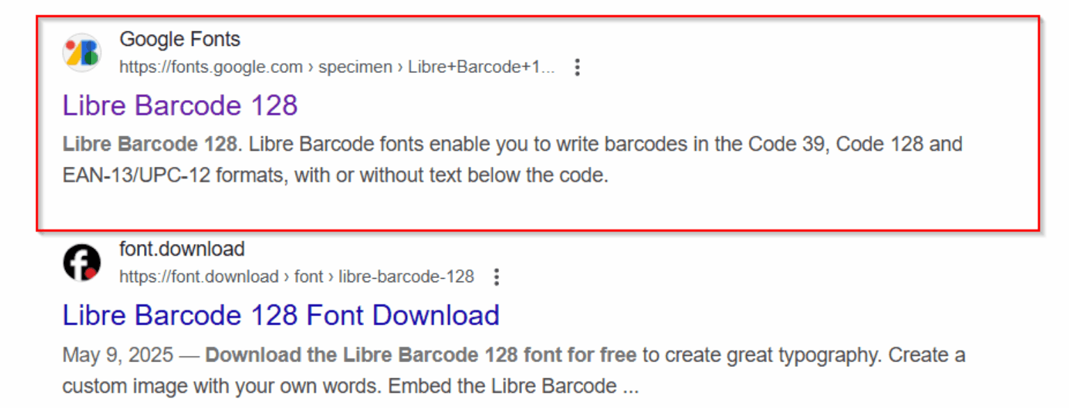 How to Create & Use Code 128 Barcode Font in Excel - Excel Insider