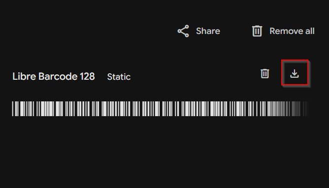Install the Code 128 Barcode Font in Excel