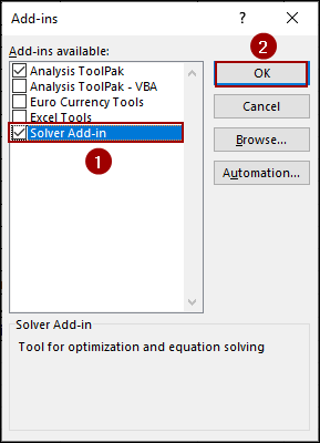 Steps to Use Solver for Linear Programming in Excel