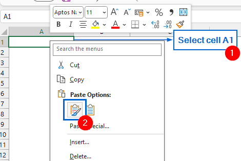 Manually Import Table from the Website