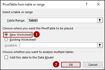 Steps to Get a Count Using Calculated Field in Excel Pivot Table