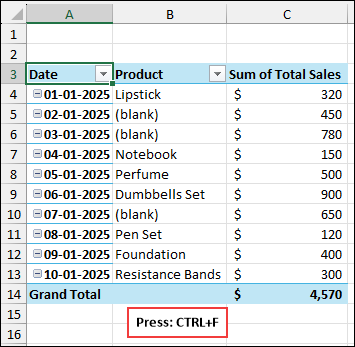 Using Find and Replace Window to Remove Blanks