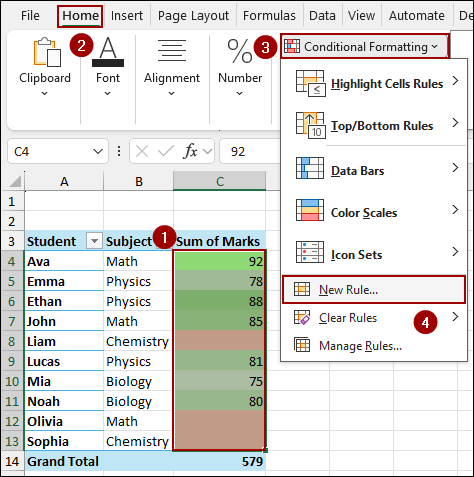 Adding New Rule to Remove Conditional Formatting from Blank Cells