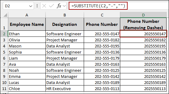 Removing Multiple Dashes