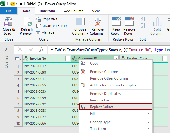 Removing Dashes in Bulk