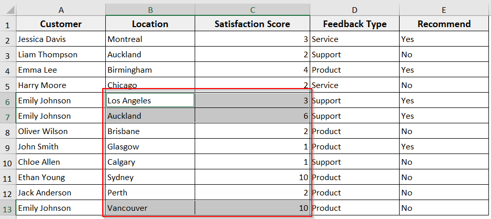 Selecting Range Based on Another Cell Value
