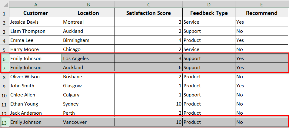 Select Multiple Ranges Matching a Value Using Union