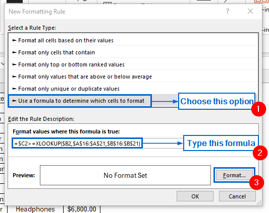 Alternative Methods to Apply Conditional Formatting Based on Lookup Value