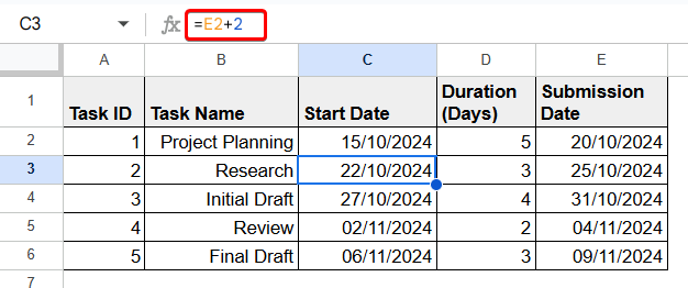 How to Add Dates in Google Sheets Automatically