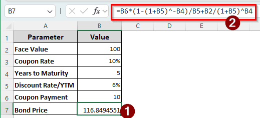Calculating Coupon Bond Price