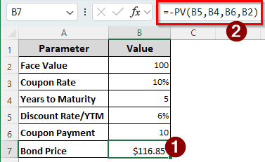 Calculating Coupon Bond Price