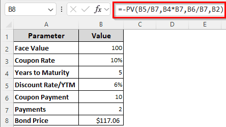 Calculating Coupon Bond Price
