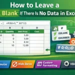 featured image - excel leave cell blank if no data