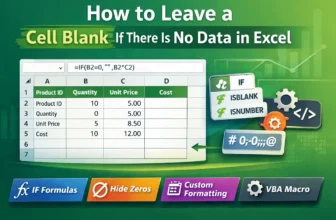 featured image - excel leave cell blank if no data