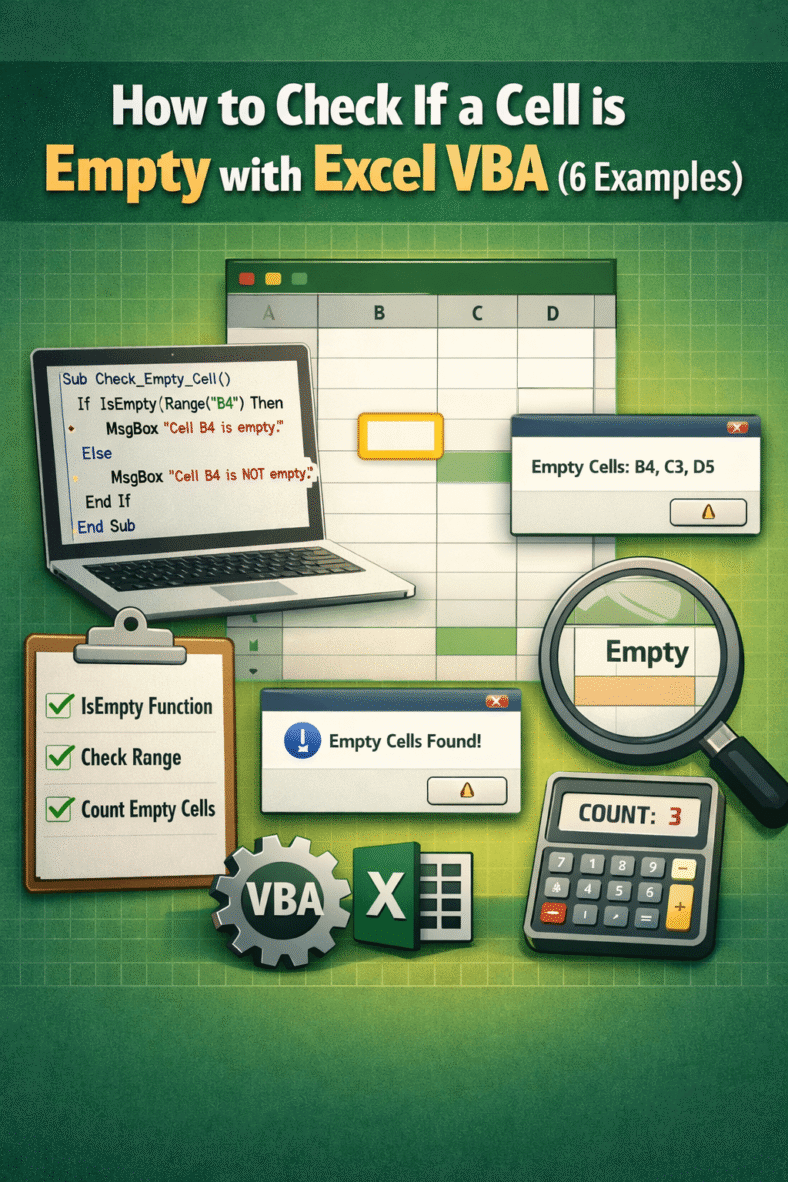 featured image - excel vba check if cell is empty