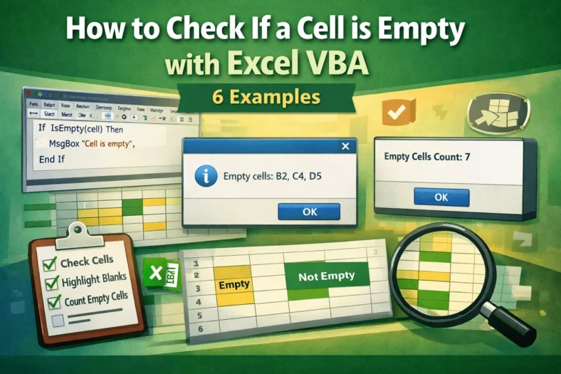 featured image - excel vba check if cell is empty
