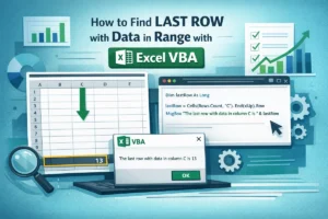 featured image - excel vba find last row with data in range