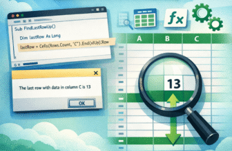 featured image - excel vba find last row with data in range