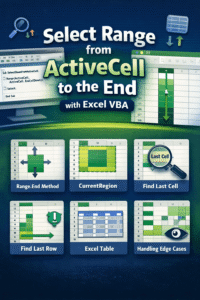 featured image - excel vba select range from activecell to end