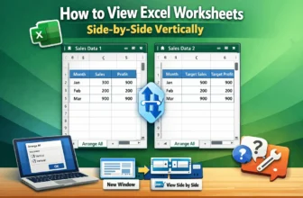 featured image - excel view side by side vertical