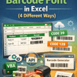 featured image - how to add barcode font in excel