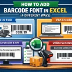 featured image - how to add barcode font in excel