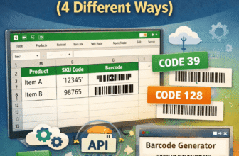 featured image - how to add barcode font in excel