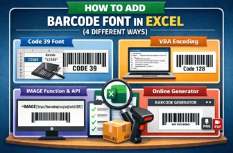 featured image - how to add barcode font in excel
