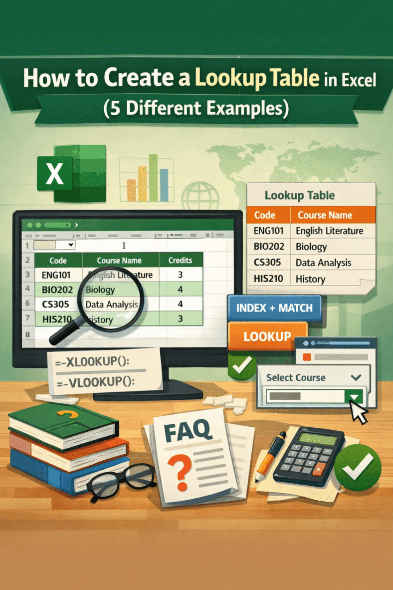 featured image - how to create a lookup table in excel