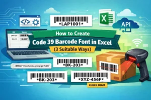 featured image - how to create code 39 barcode font in excel