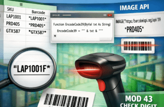 featured image - how to create code 39 barcode font in excel