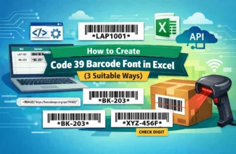 featured image - how to create code 39 barcode font in excel
