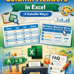featured image - how to create column headers in excel
