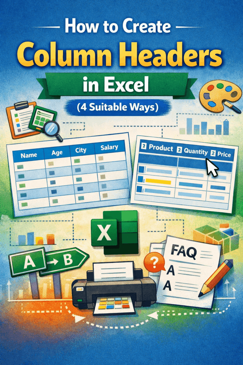 featured image - how to create column headers in excel