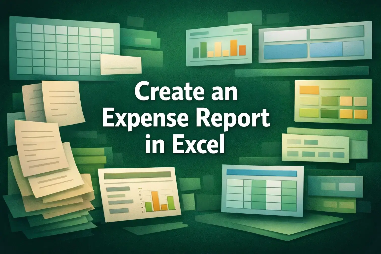 featured image - how to create expense report in excel
