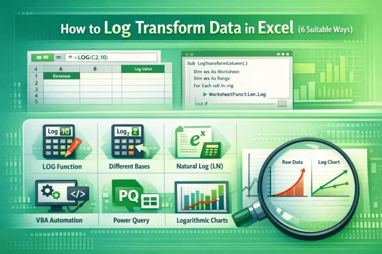 featured image - how to log transform data in excel