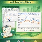 featured image - how to make a line graph in excel with two sets of data